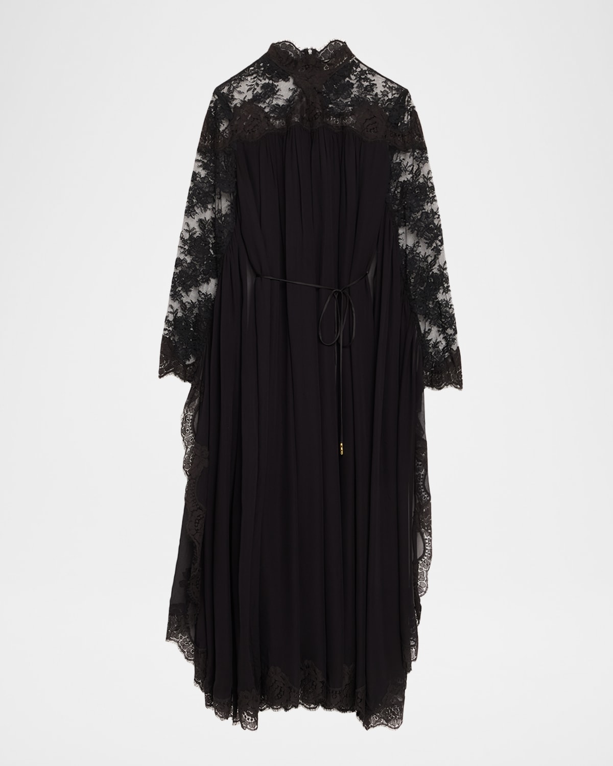 Zimmermann Lace Bat-wing Maxi Dress In Black