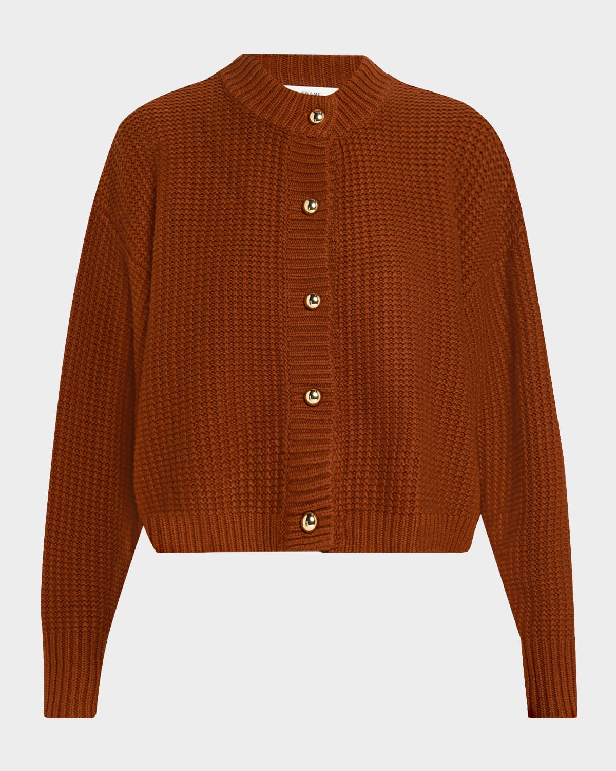 Frame The Femme Cardigan In Brown