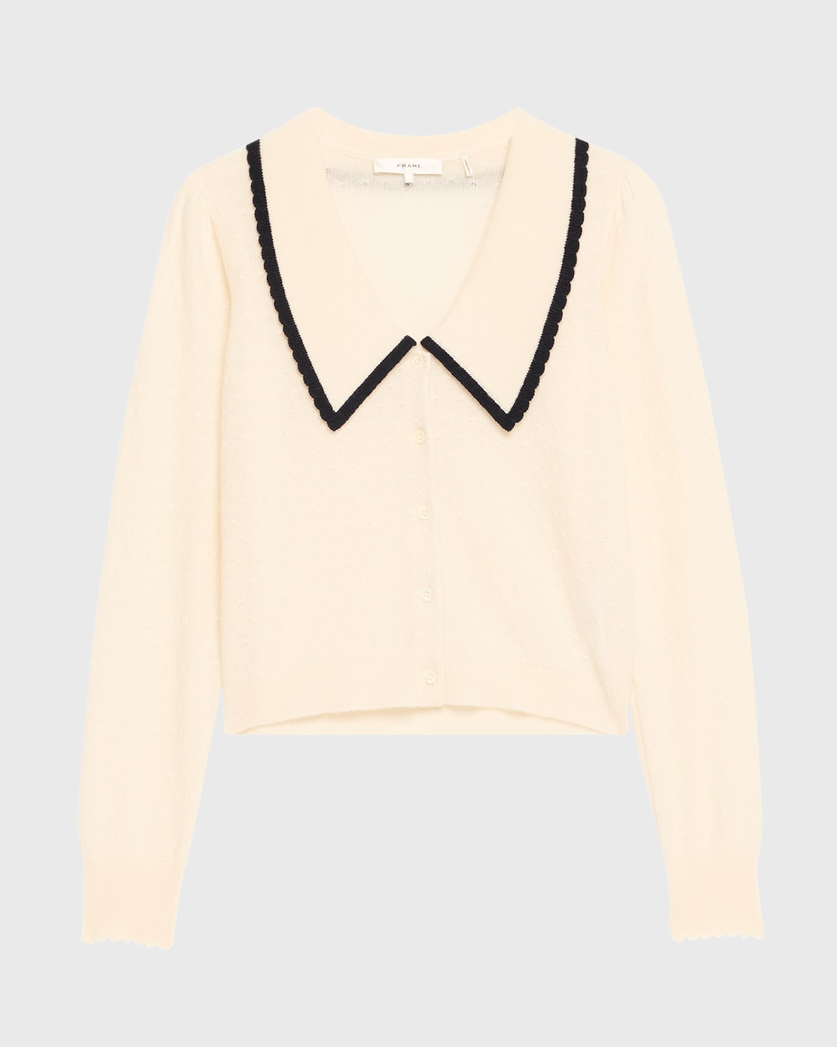 Frame Cashmere Sailor Cardigan In Neutral