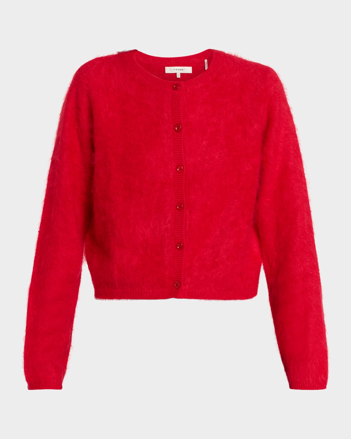 Frame The Teddy Cardigan In Pink