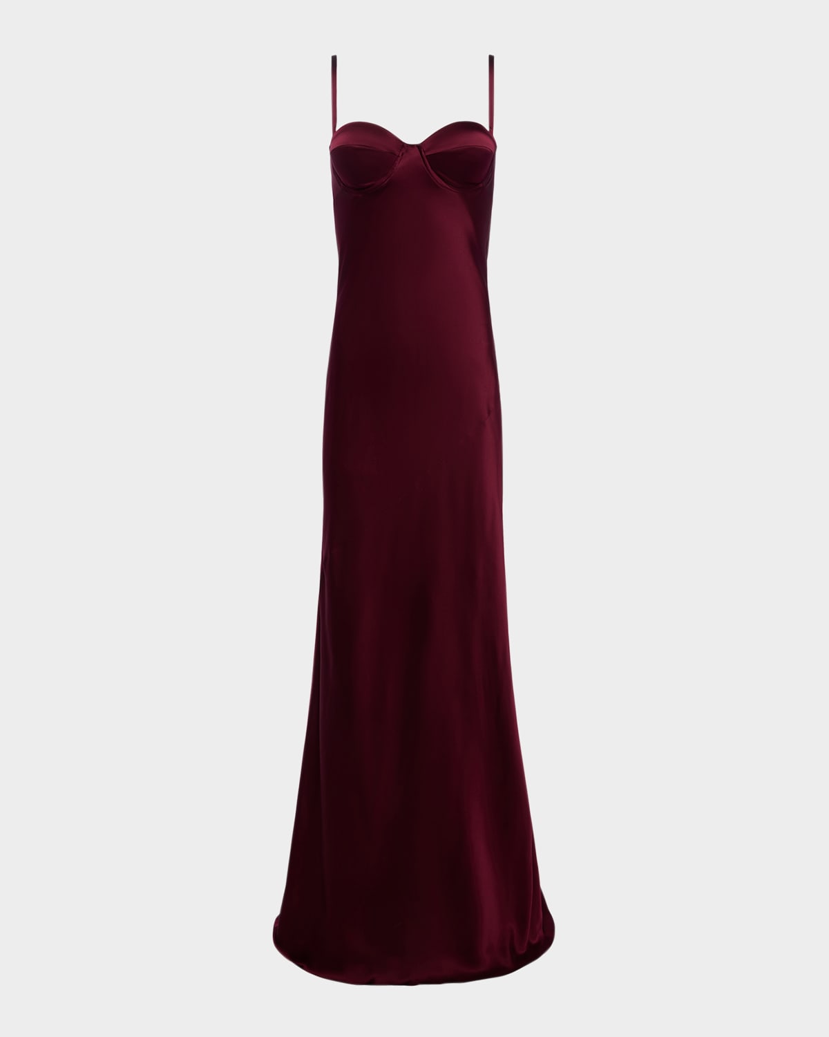 L'agence Sayla Bias-cut Silk Gown In Multi
