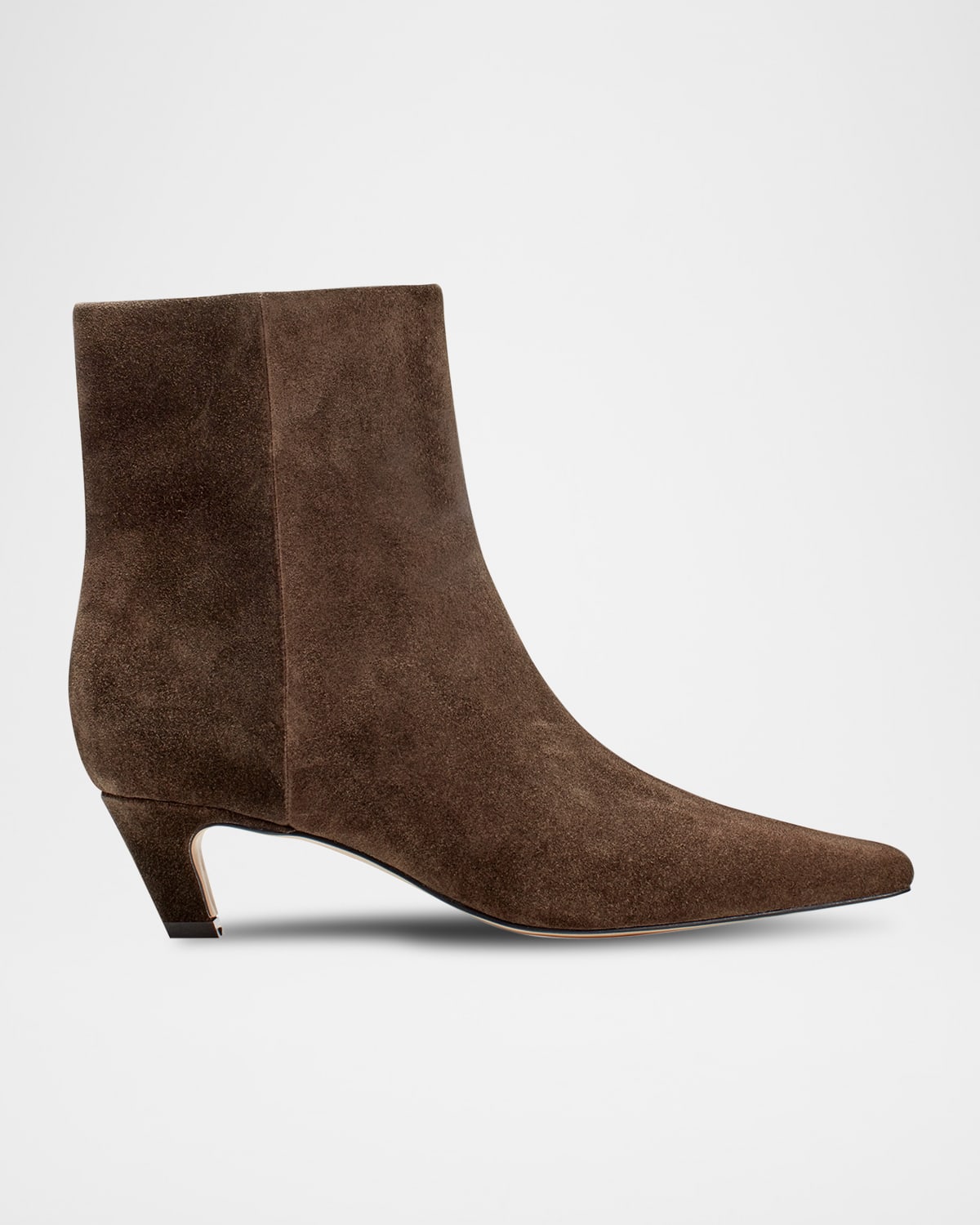 Marc Fisher Ltd Danai Leather Zip Ankle Booties In Brown