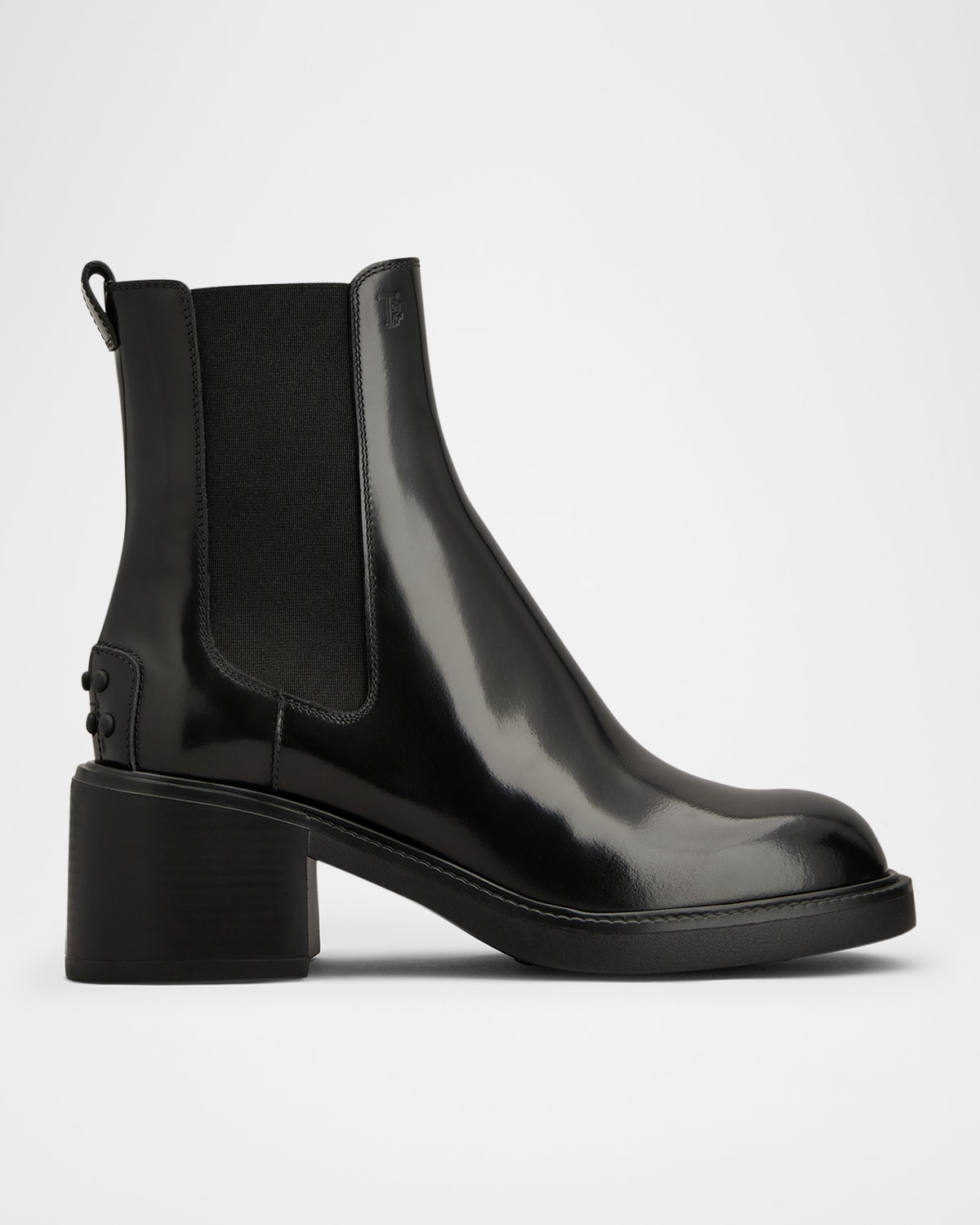 Tod's Janeiro Gomma Leather Chelsea Boots In Black