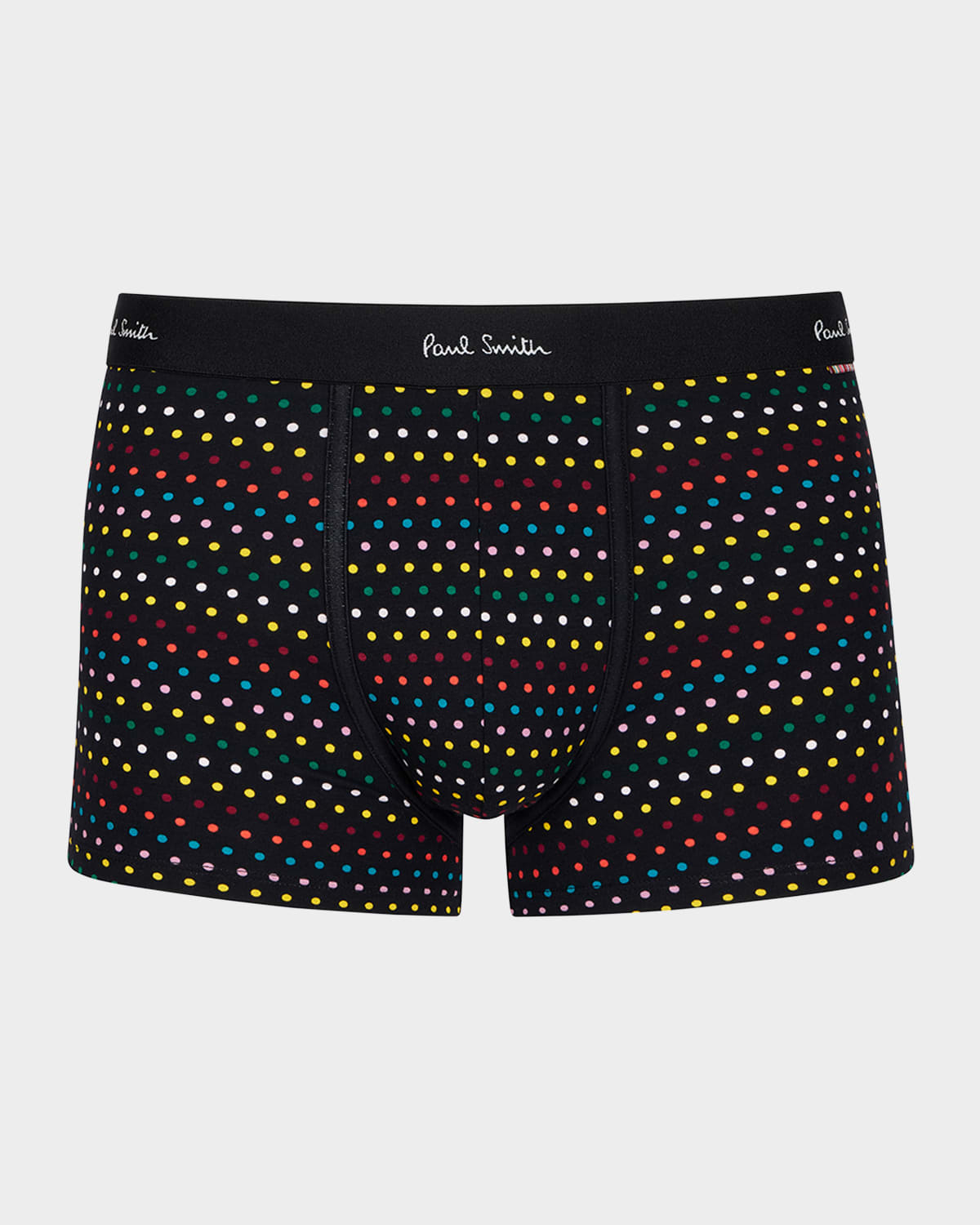 Paul Smith Black 'signature Polka Dot Stripe' Boxer Briefs In Black