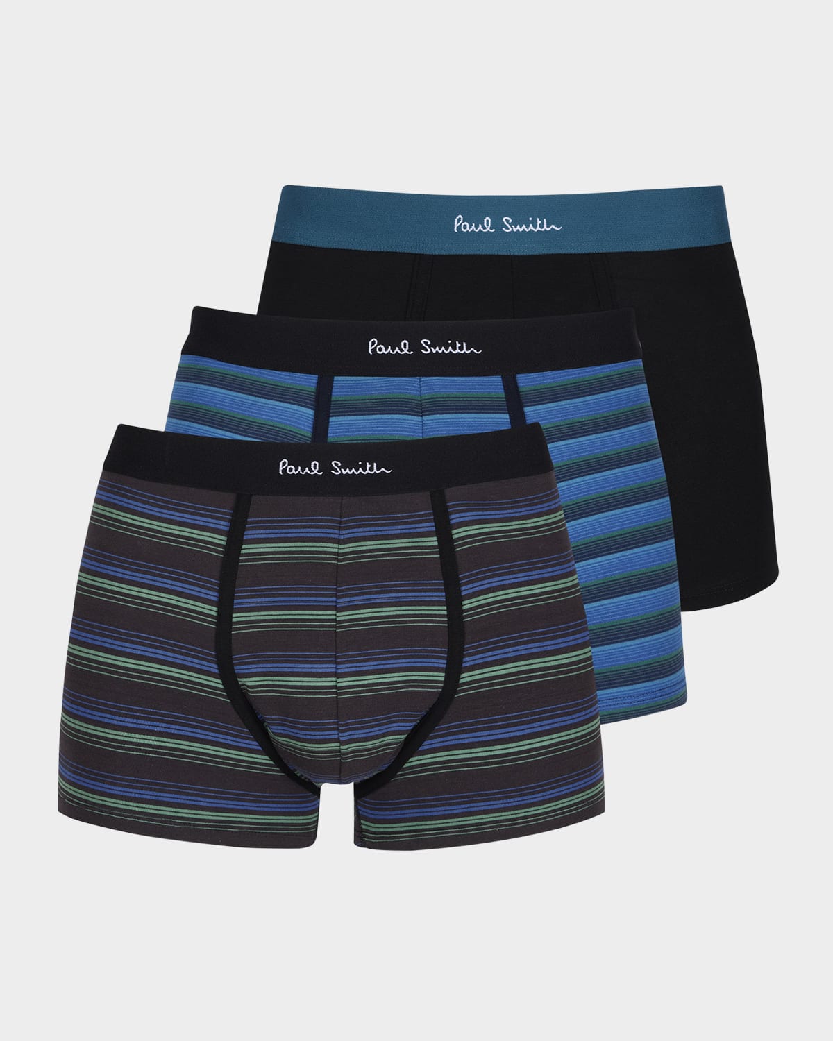 Paul Smith Men's Signature Stripe Mix 3-Pack Boxer Briefs