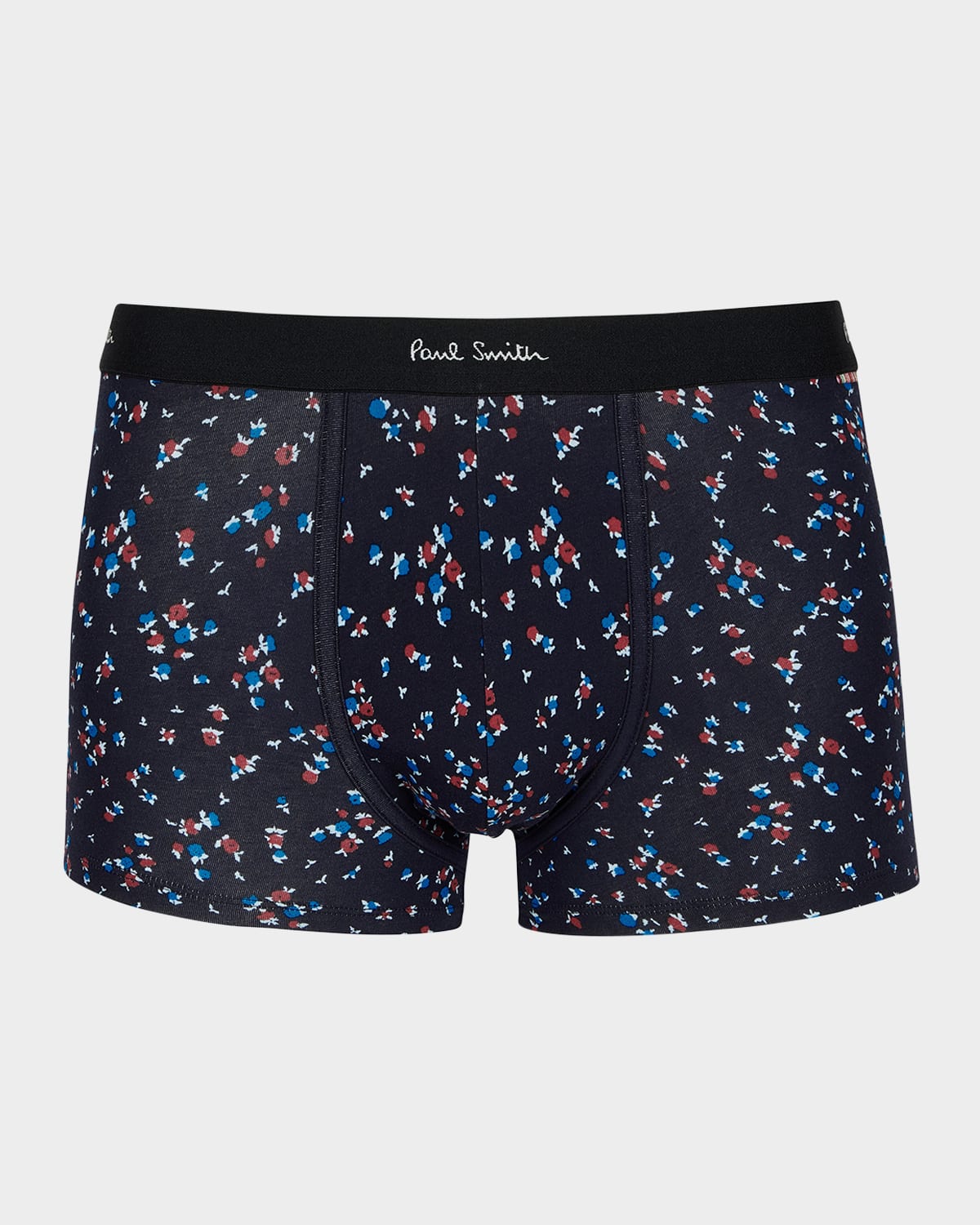 Paul Smith Men's Paulines Mini Fish-print Boxer Briefs In Blue