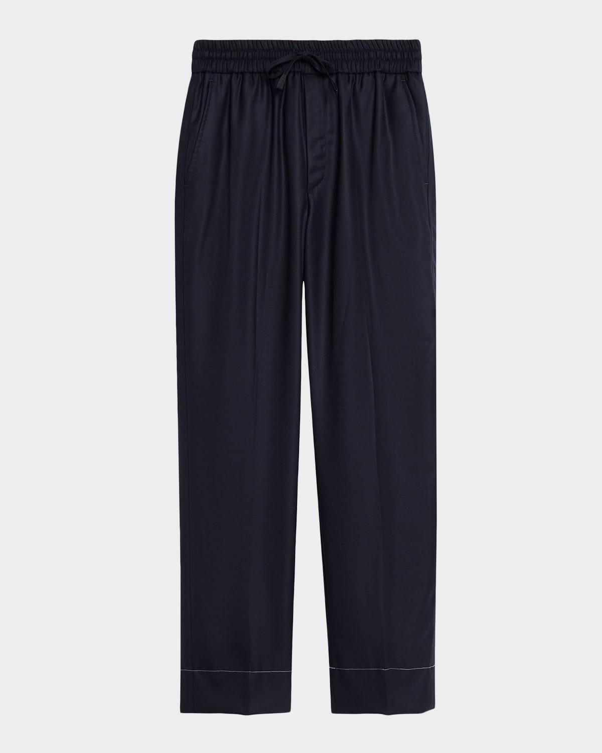 Men's Wool and Cashmere Hidden-Zip Blouson