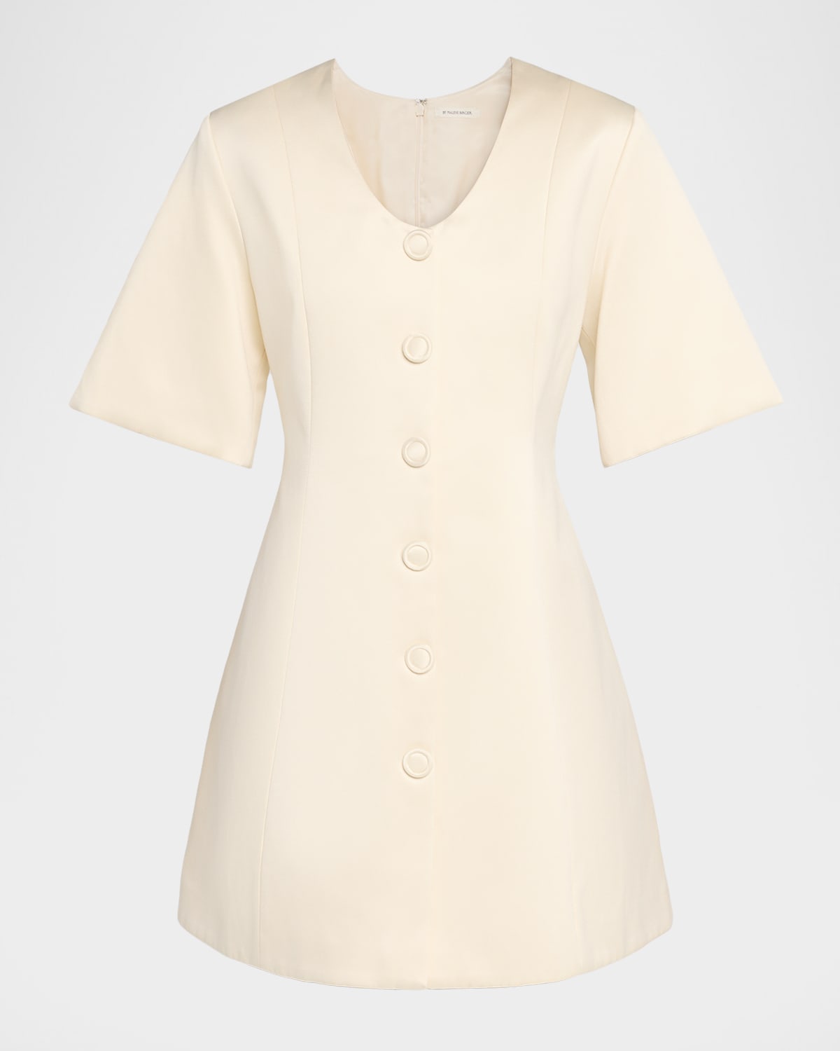 Josephine Button-Front Mini Dress