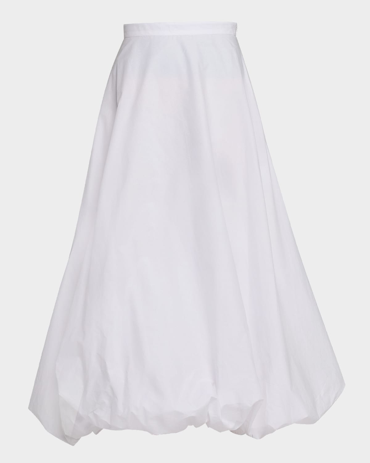 By Malene Birger Aubrey Bubble Organic Cotton Midi Skirt In White