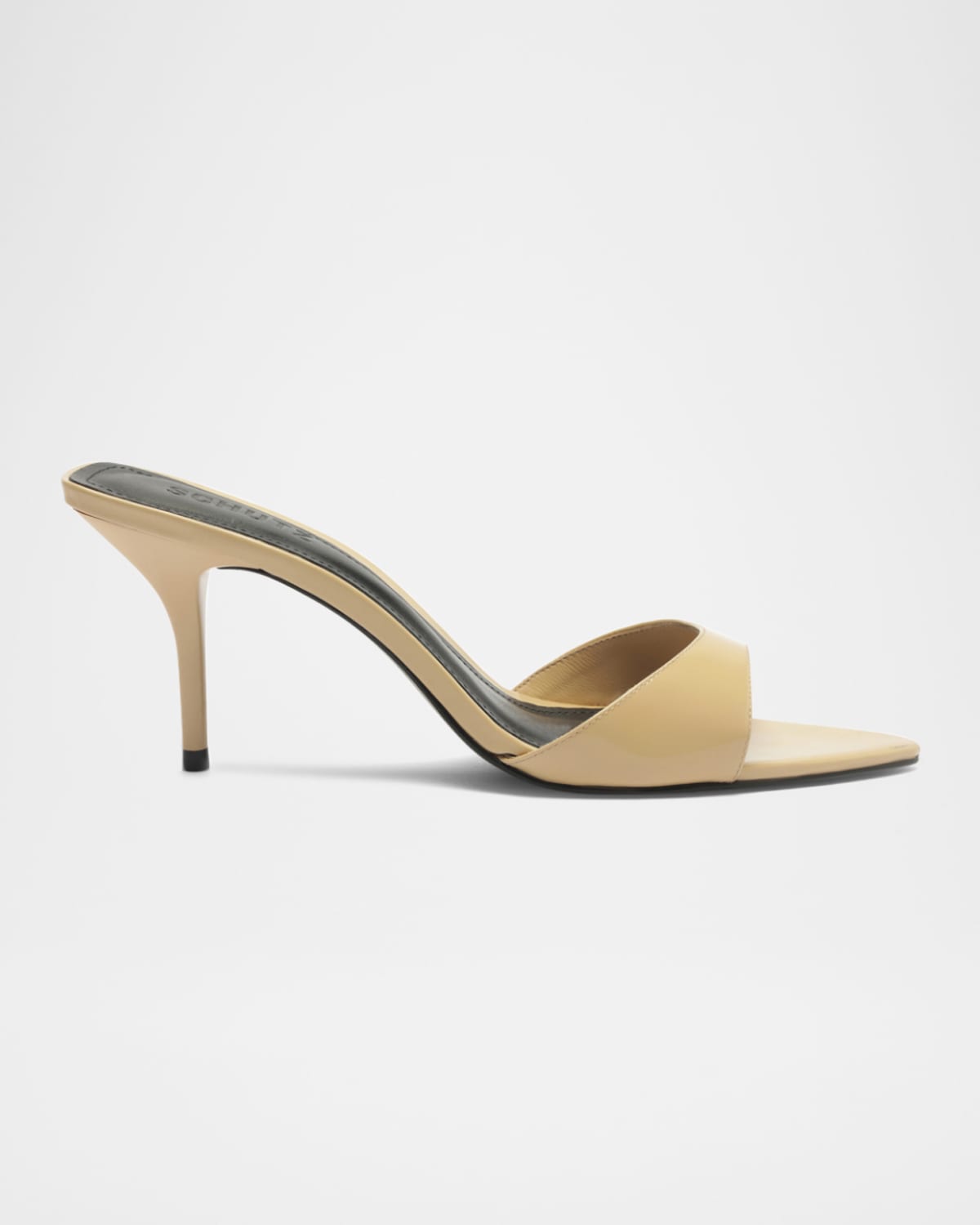 Schutz Elodie Patent Stiletto Mule Sandals