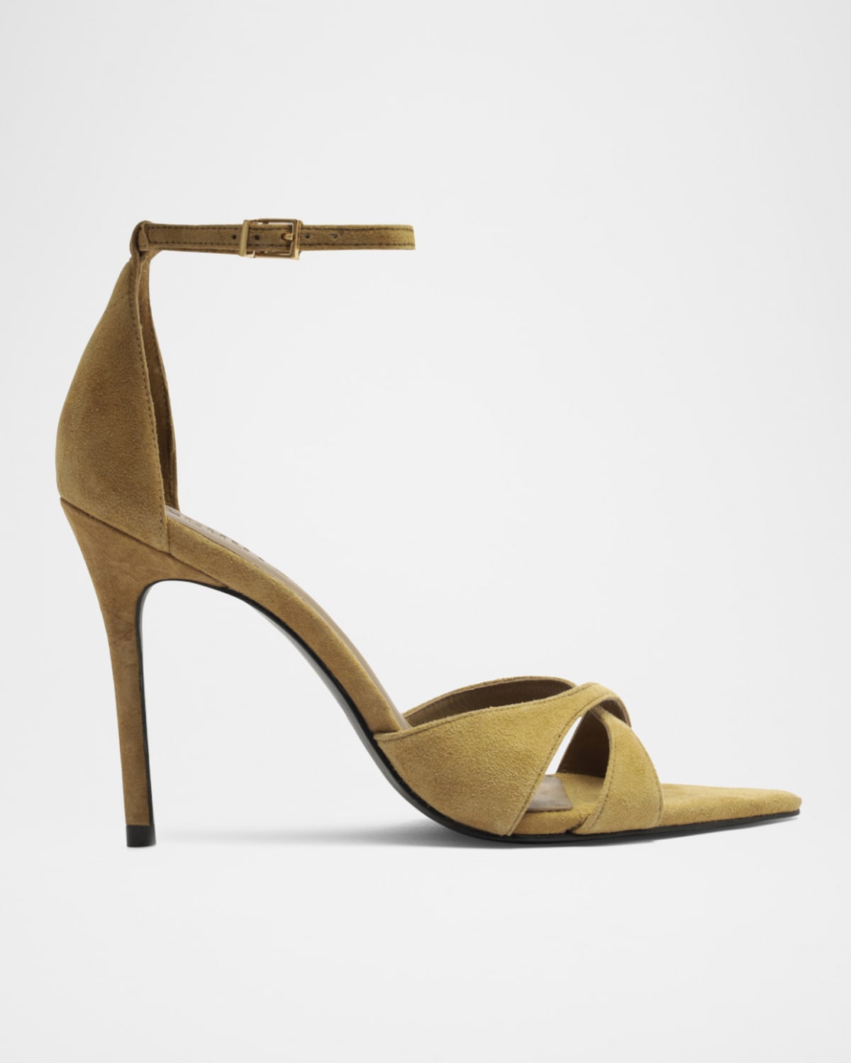 Hilda Leaf Suede Stiletto Sandals