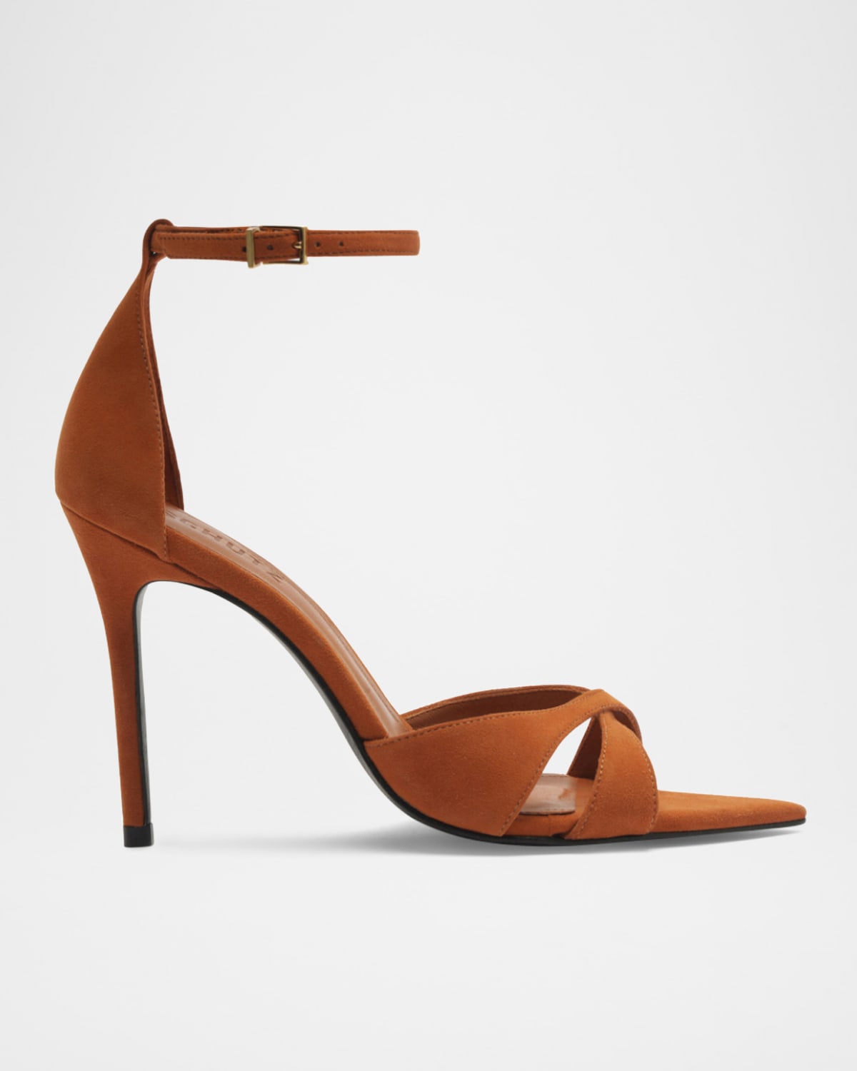 Hilda Leaf Suede Stiletto Sandals
