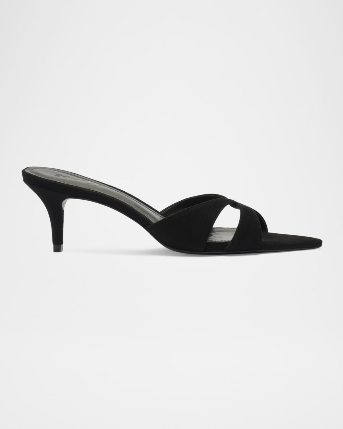 Hilda Suede Crisscross Stiletto Mules