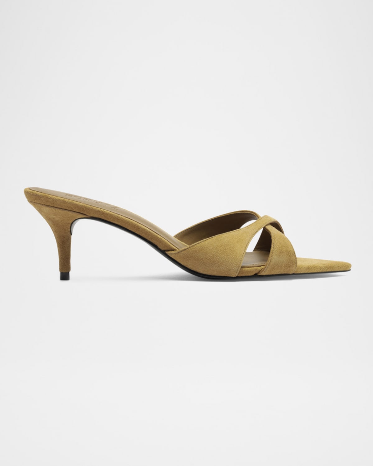 Hilda Suede Crisscross Stiletto Mules