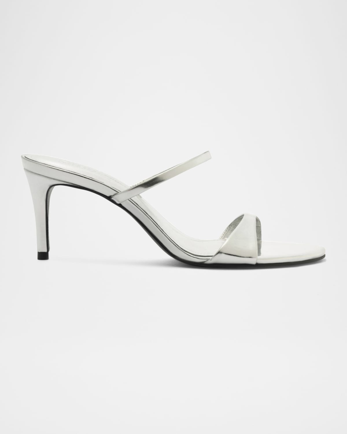 Schutz Jessica Leather Mid-heel Mule Sandals