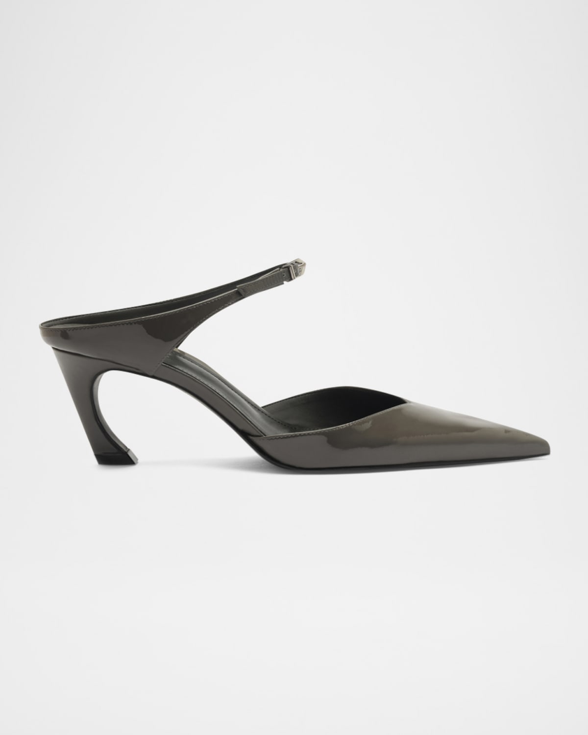 Laurie Patent Mule Pumps