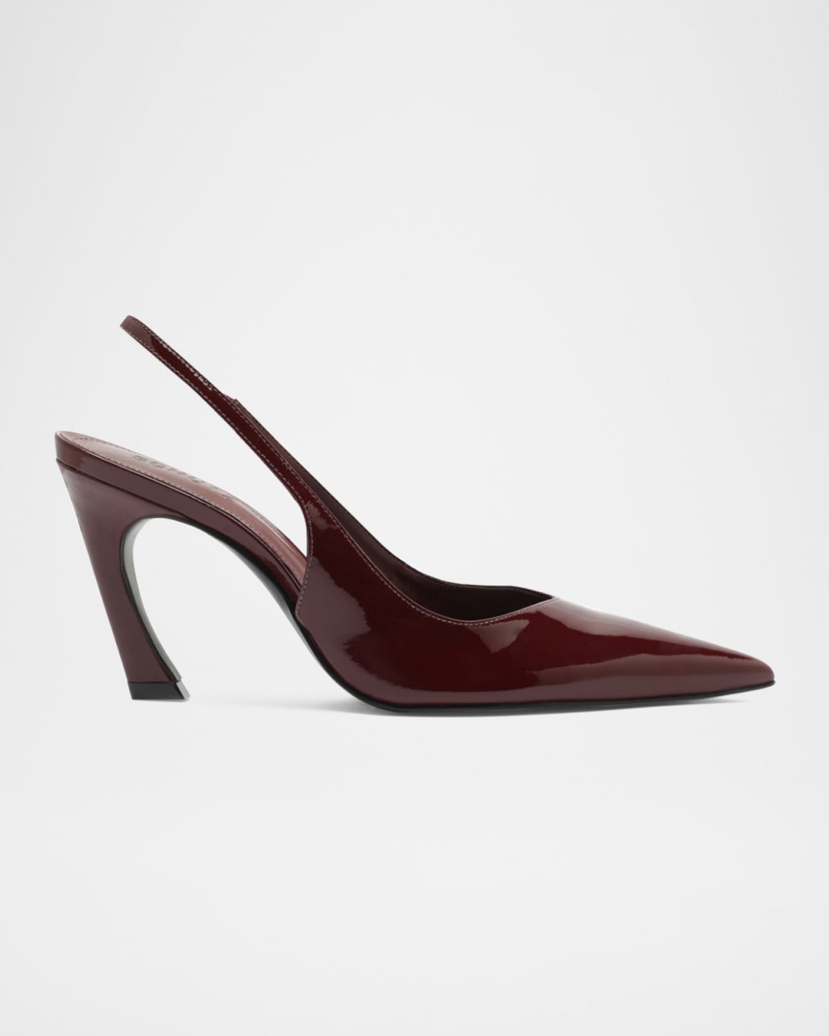 Lexi Shiny Leather Slingback Pumps