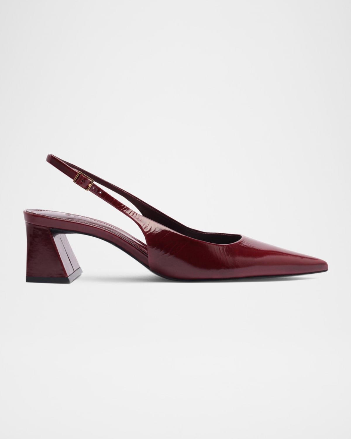 Rhonda Patent Leather Slingback Mid Pumps