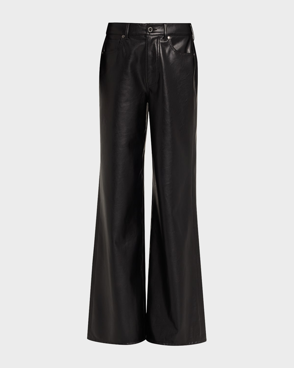 Veronica Beard Kasey Mid-rise Wide-leg Pants In Black