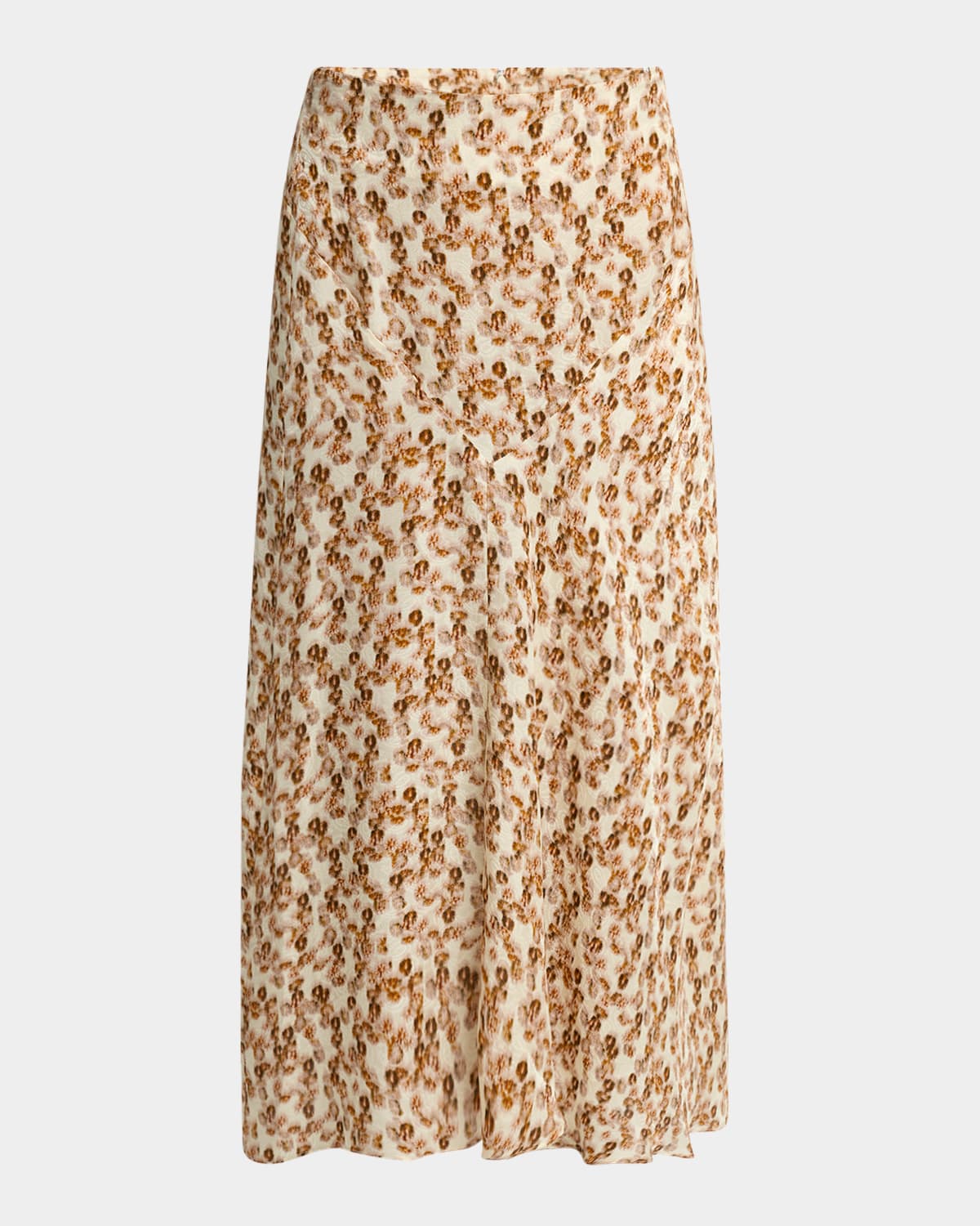 Isabel Marant Lisanne Abstract-print Silk Midi Skirt