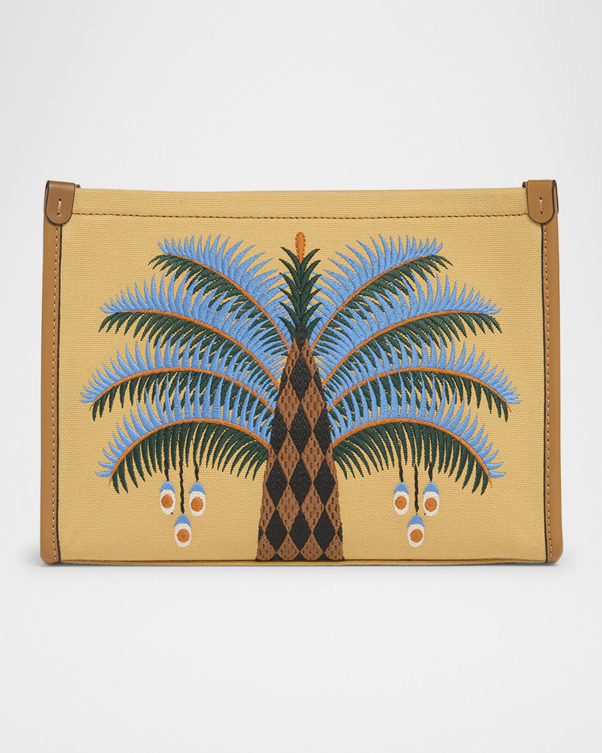 Etro Embroidered Canvas Pouch Bag