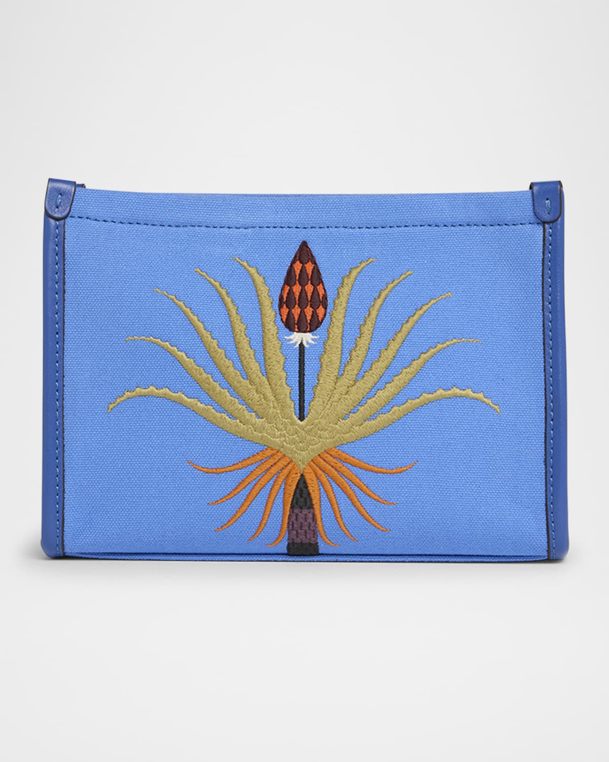 Etro Embroidered Canvas Pouch Bag