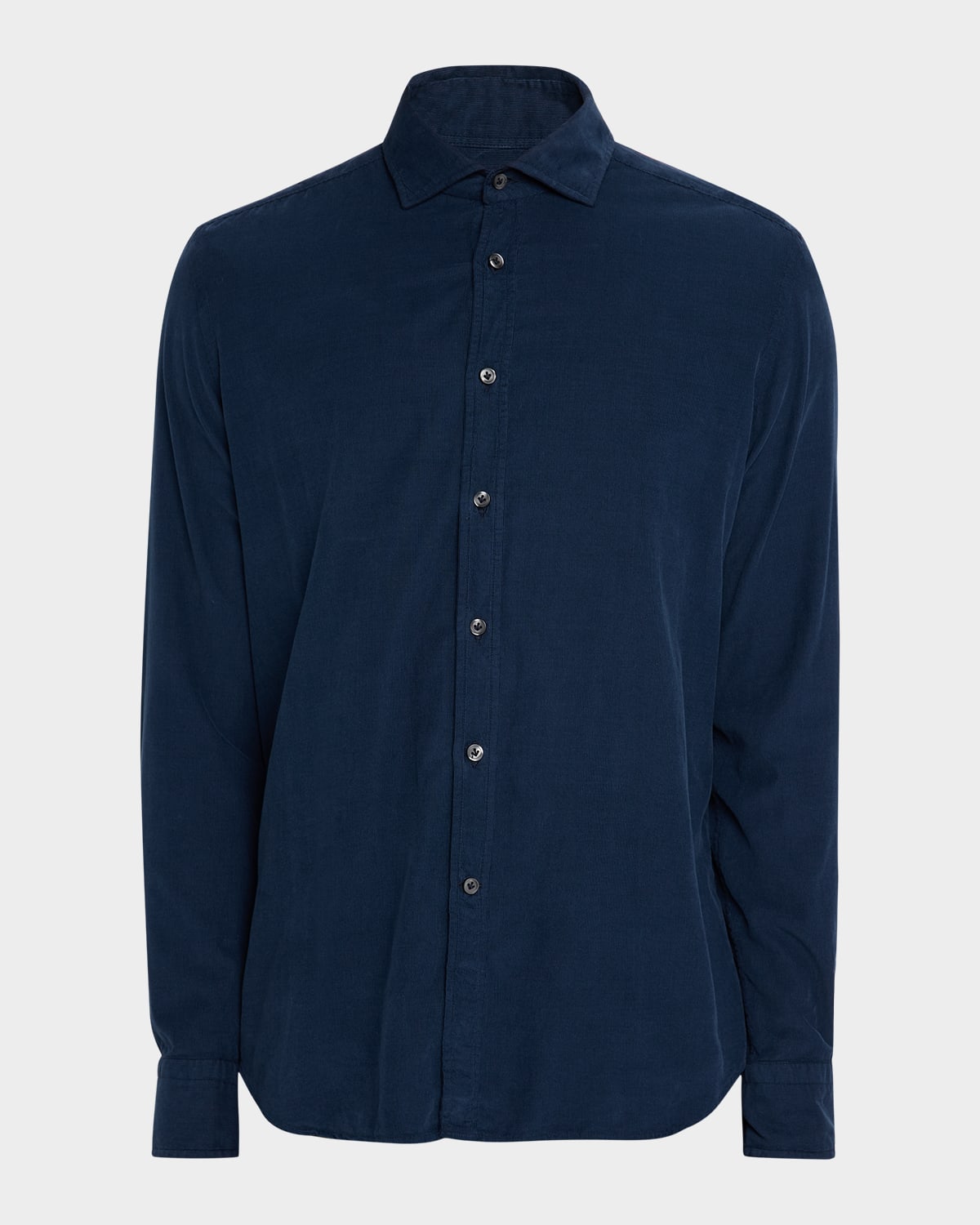 Neiman Marcus Men's Cotton Corduroy Button-down Shirt In Blue