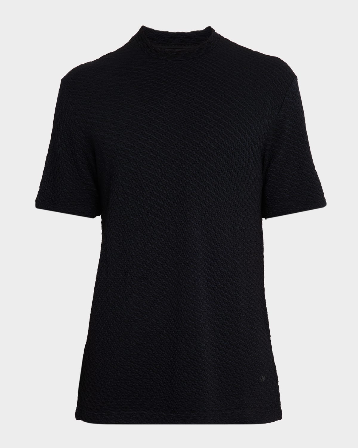Emporio Armani Men 's Textured Crewneck T-Shirt