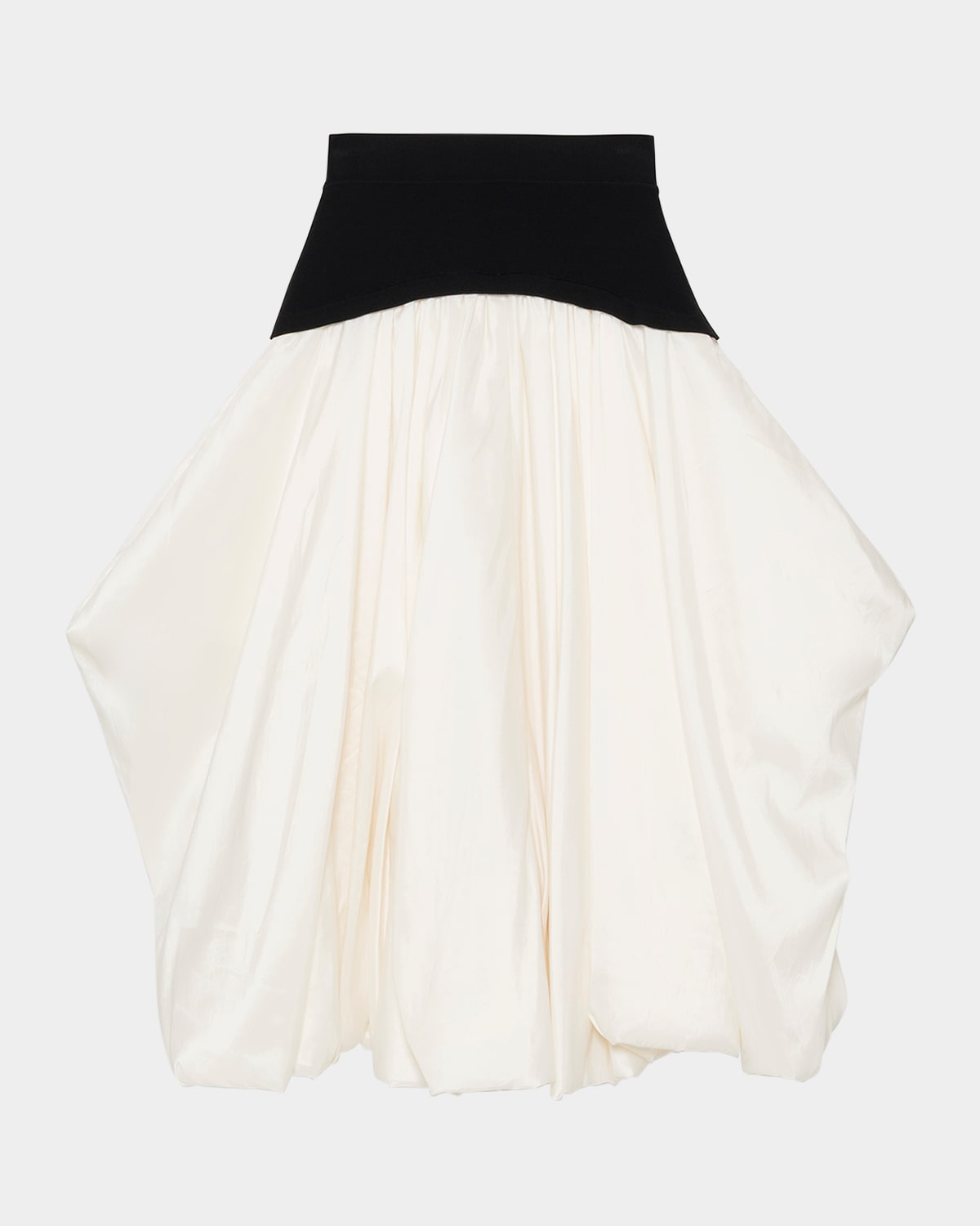 SIMKHAI Corinn Bubble Taffeta Midi Skirt