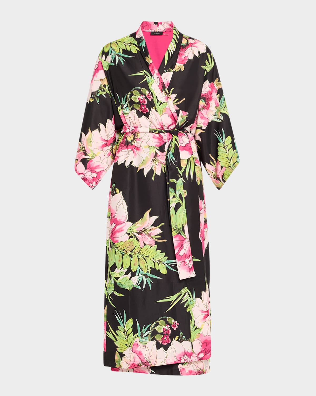 Natori Sonomi Floral-print Long Robe