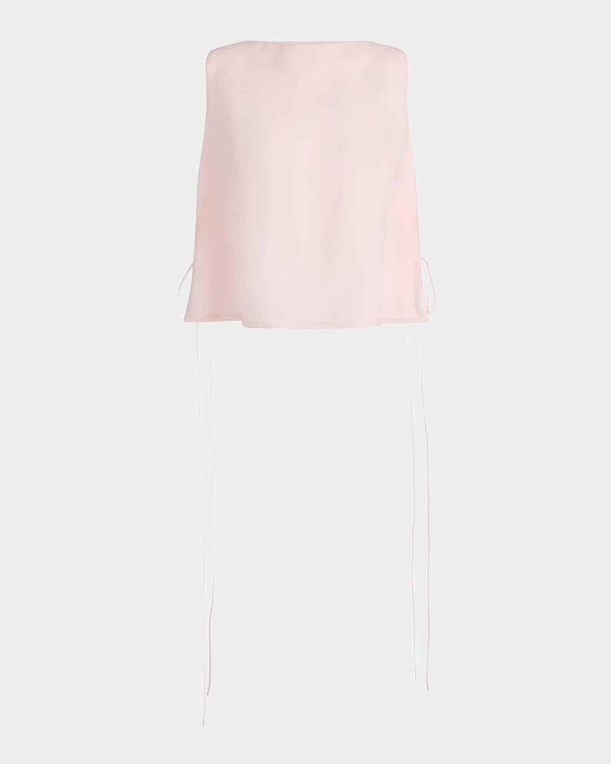 Siggi Side-Tie Silk Sleeveless Top