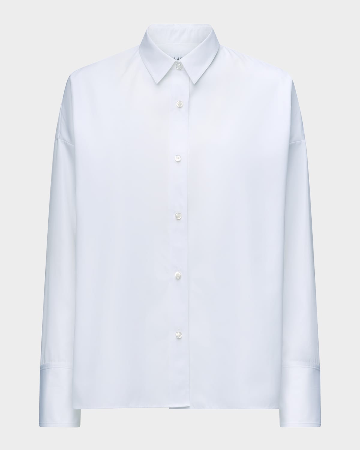 Sirene Button-Down Silk Twill Scarf Shirt