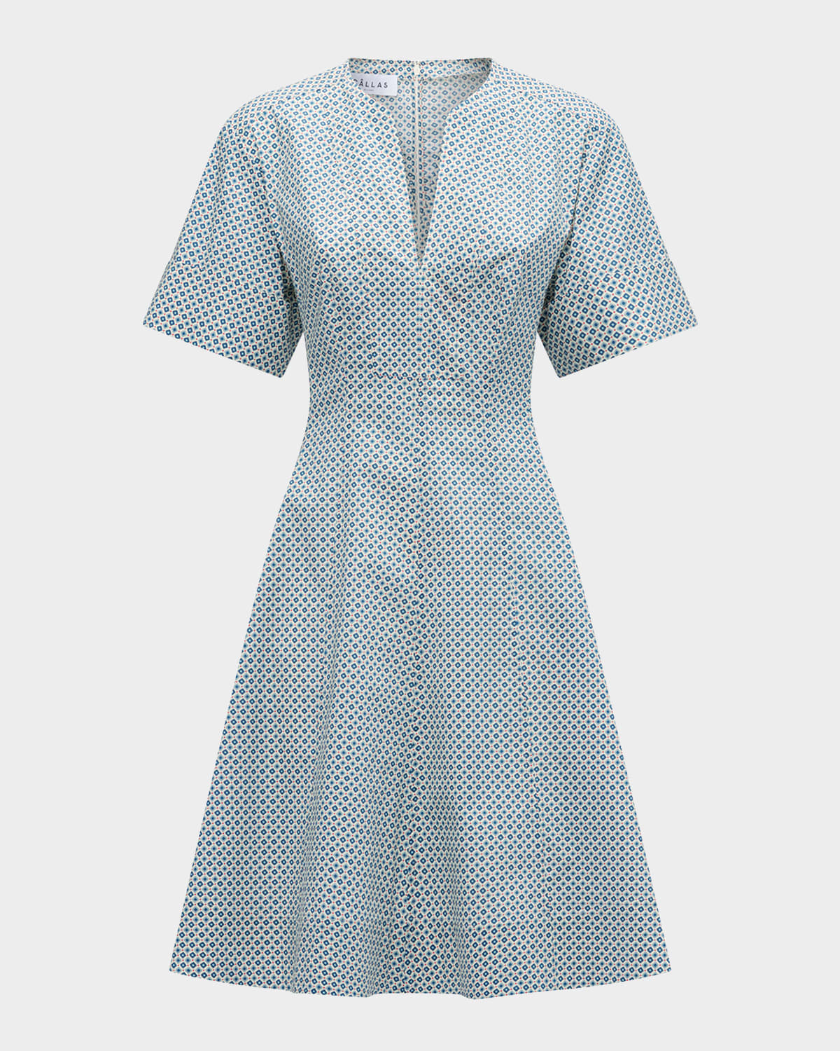 Sora Geometric-Print Mini Shirtdress