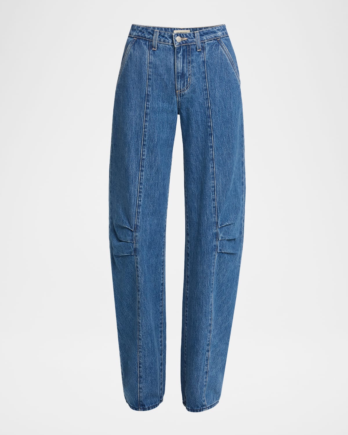 L Agence Zara High-rise Rodeo Barrel Jeans In Blue
