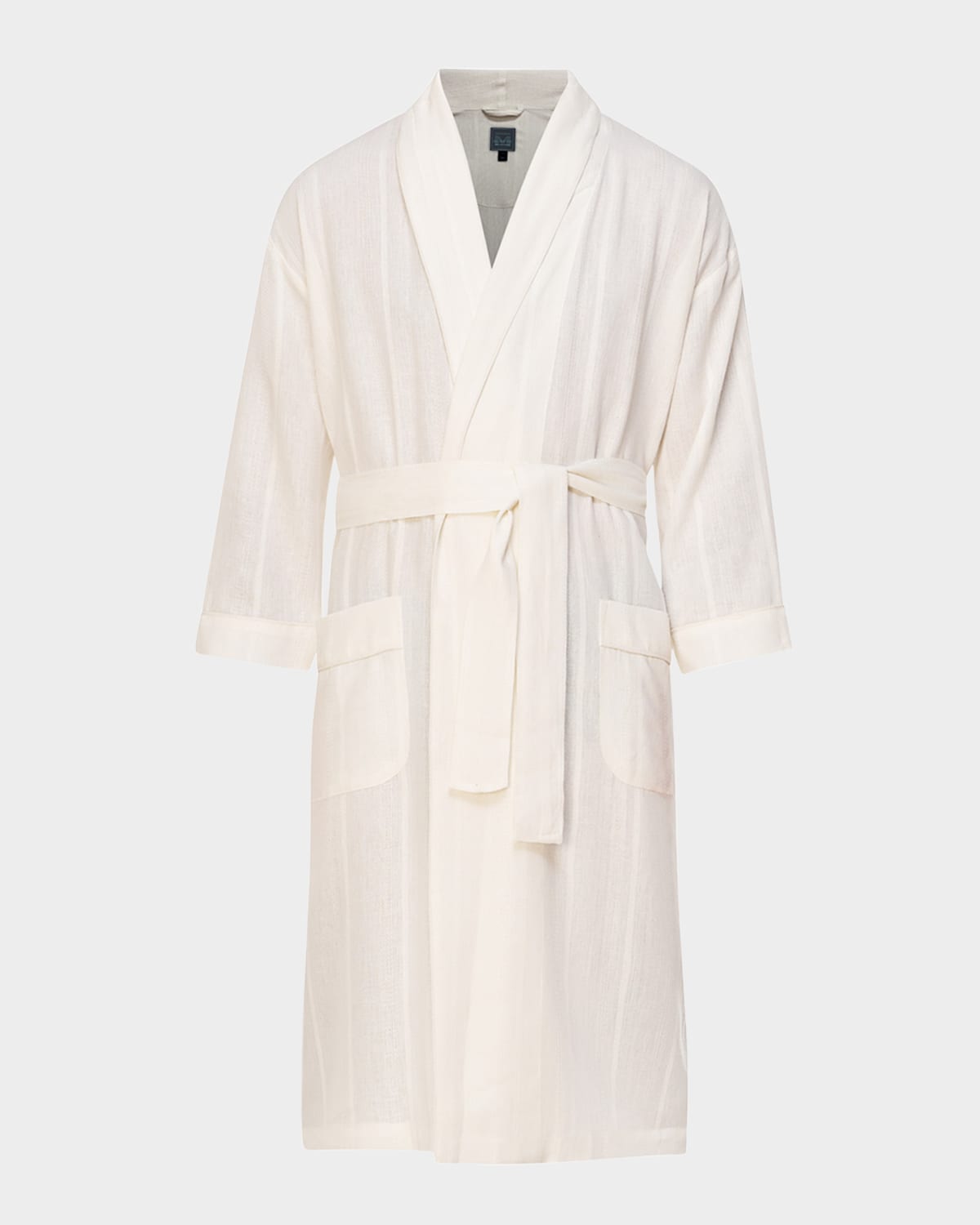 Men's Summer Woven Shawl Robe