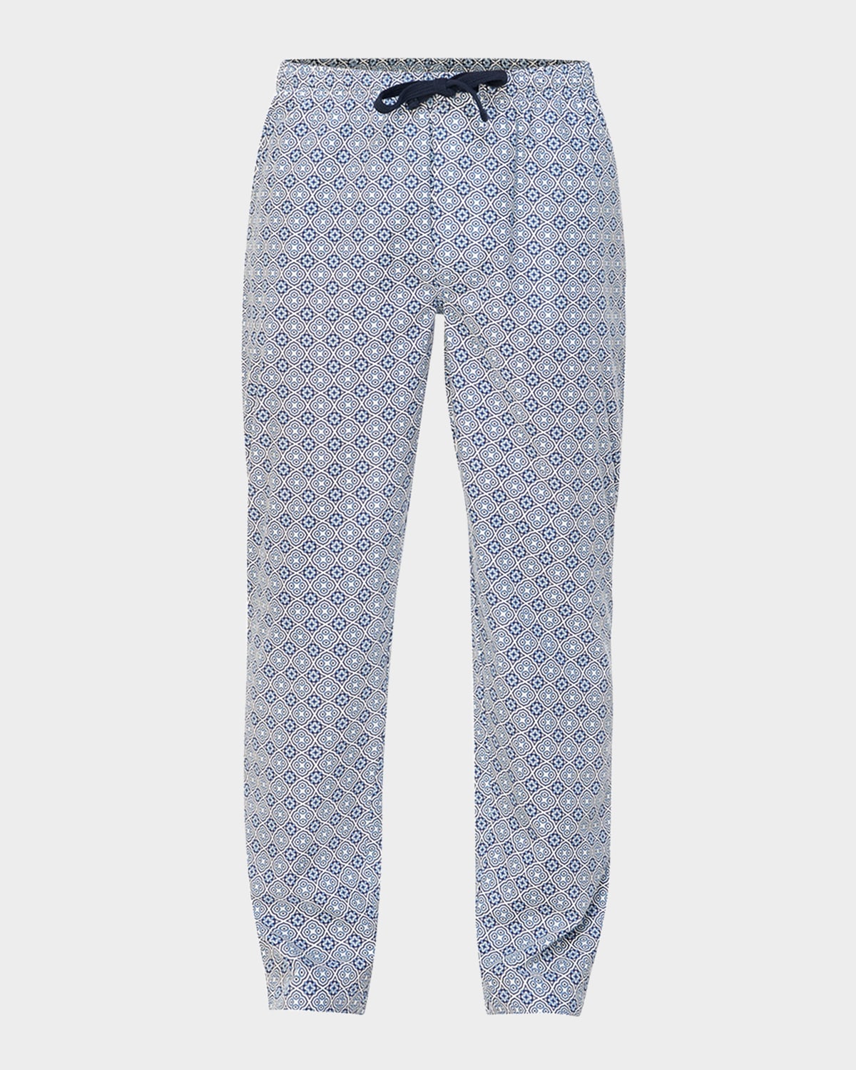Men's Cotton Grecian-Print Lounge Pants