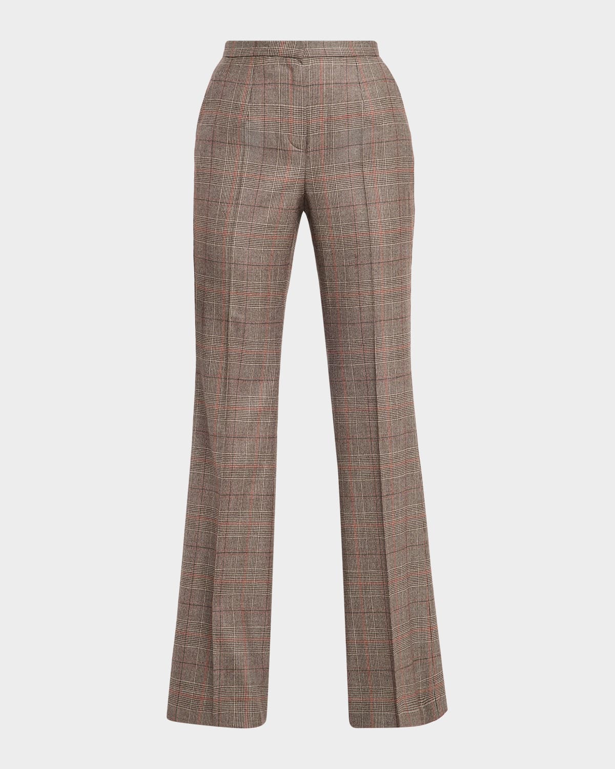 Kiton Check Straight-Leg Trousers