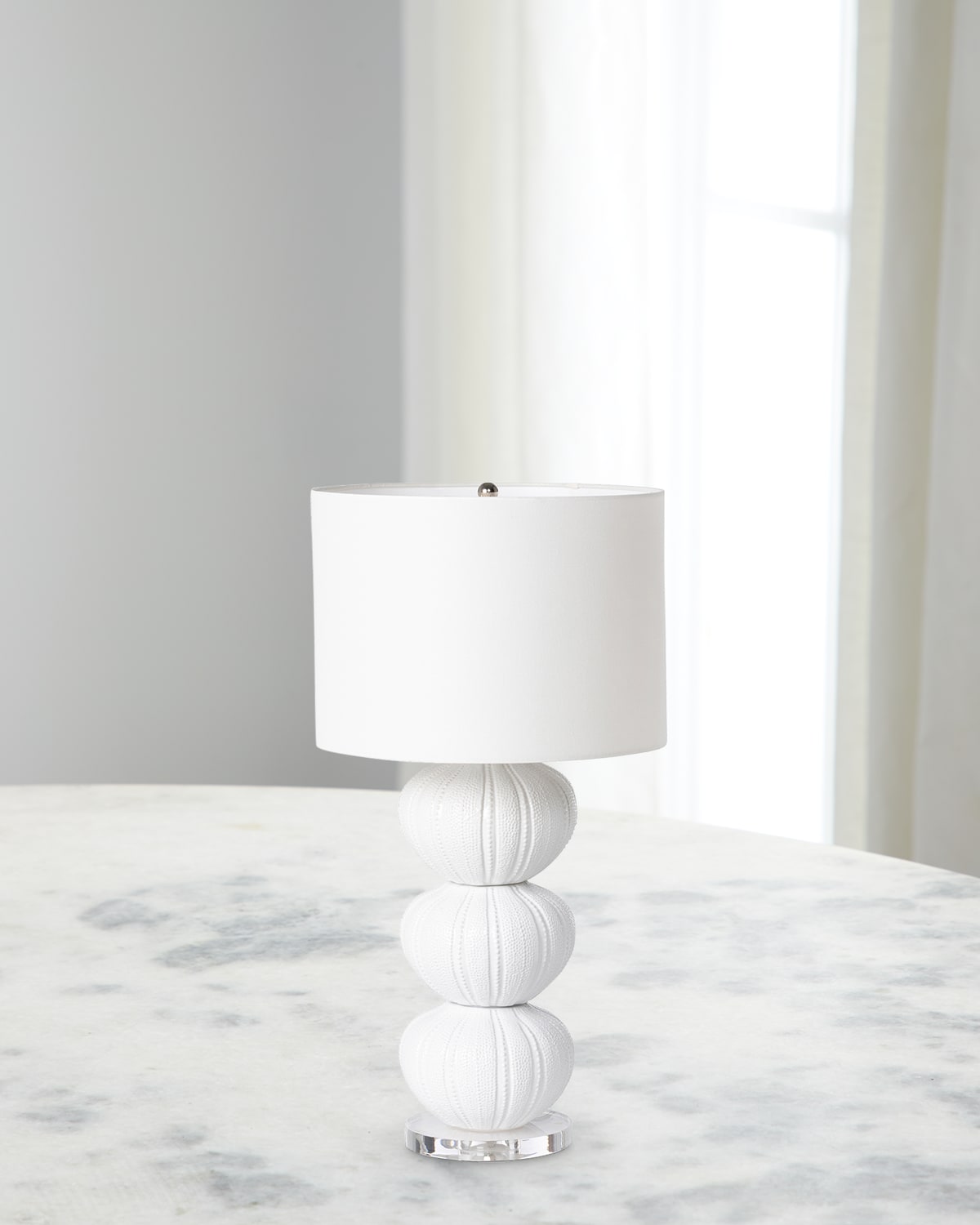 Park Hill Collections Muriel Urchin 33" Table Lamp In White