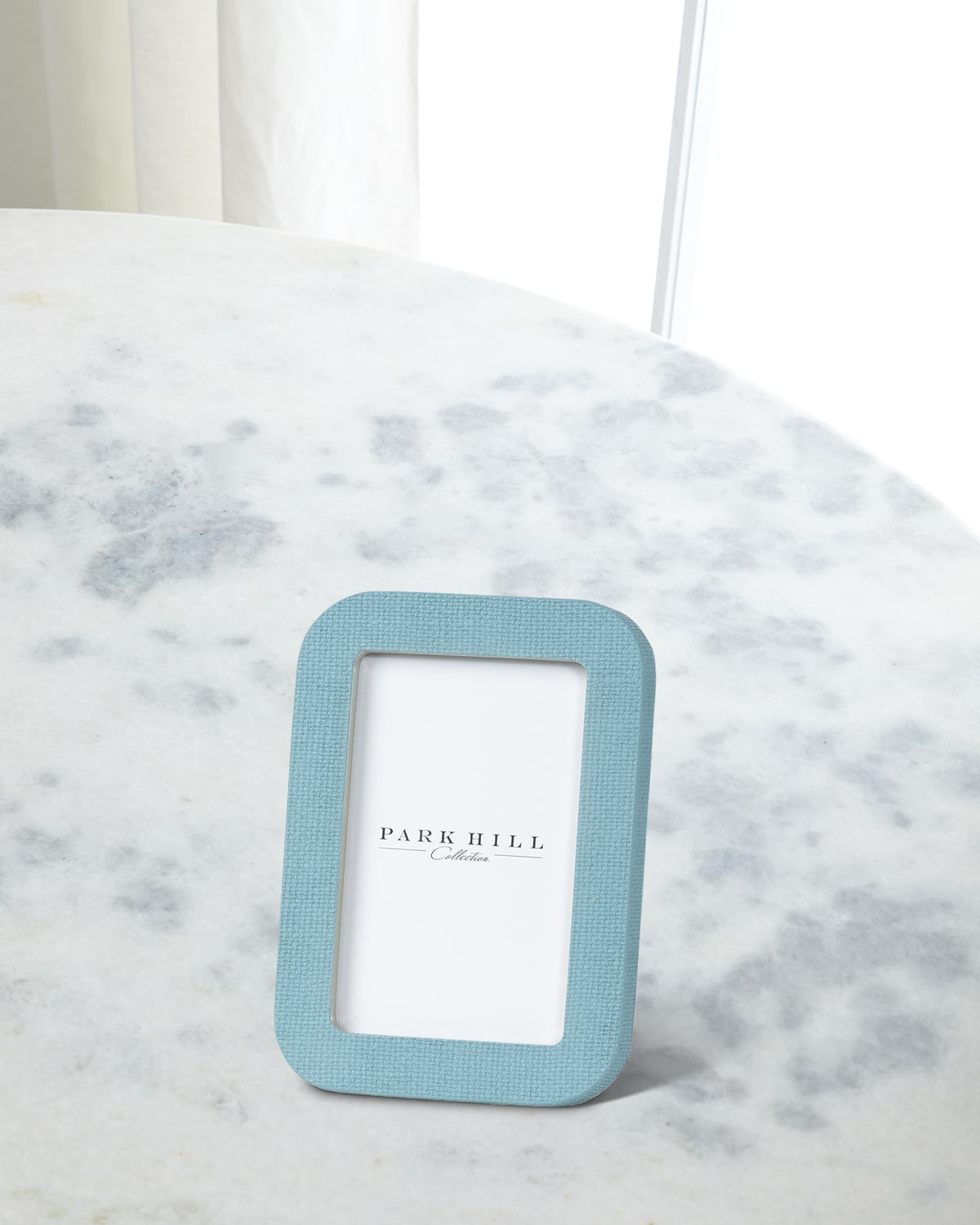 Park Hill Collections St. Tropez Faux Raffia Picture Frame, 5" X 7" In Blue