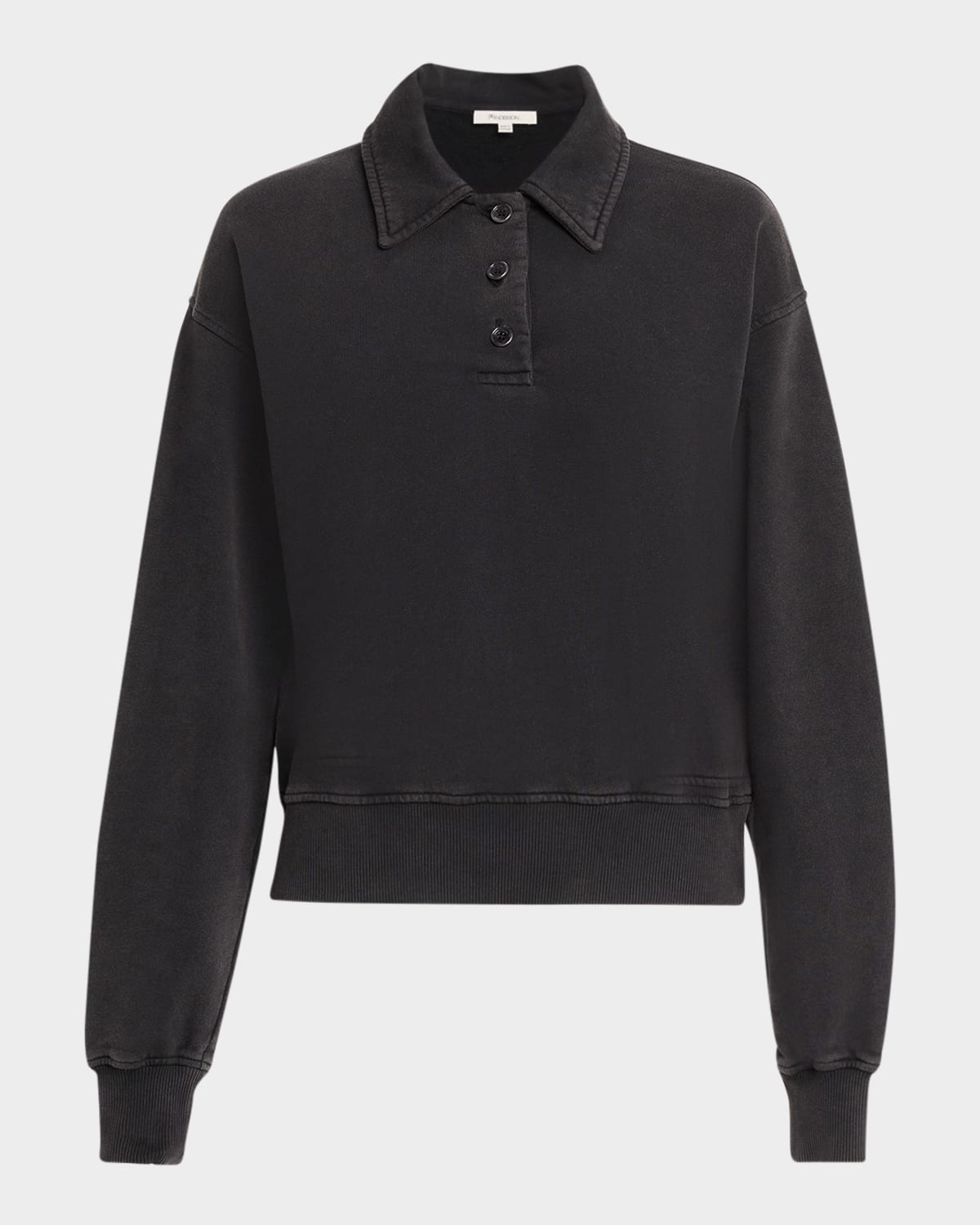 Jw Anderson Polo Sweatshirt In Black