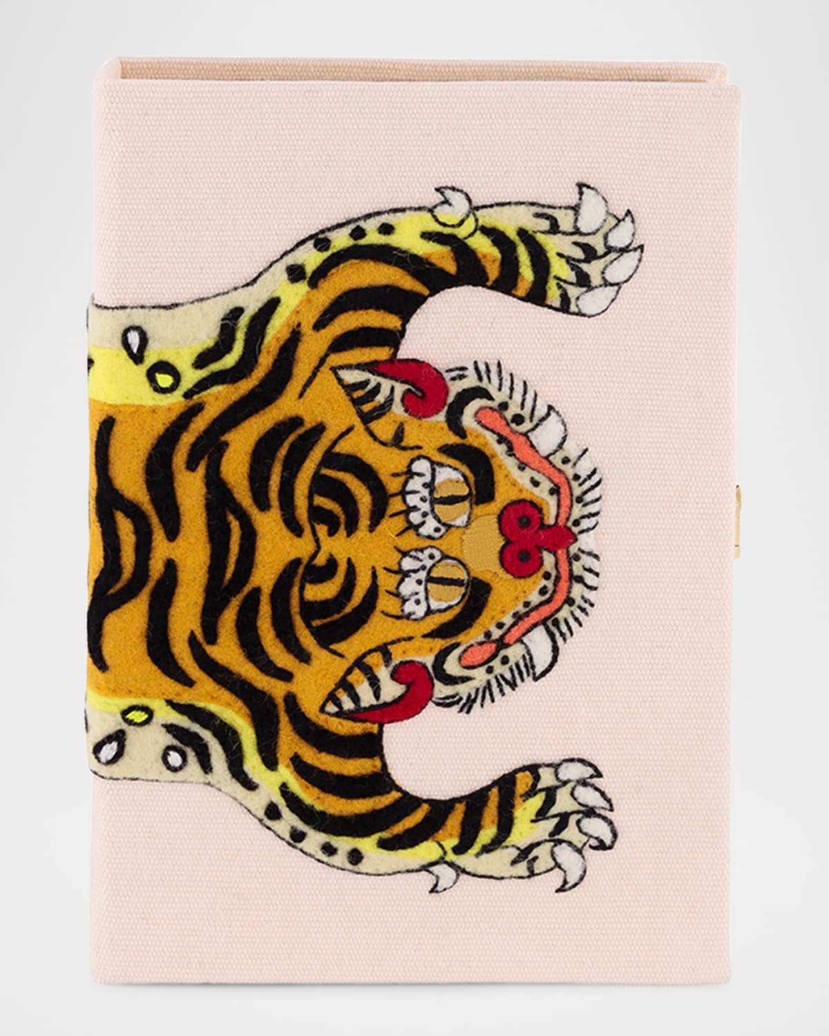 Olympia Le-Tan Tiger Book Clutch Bag