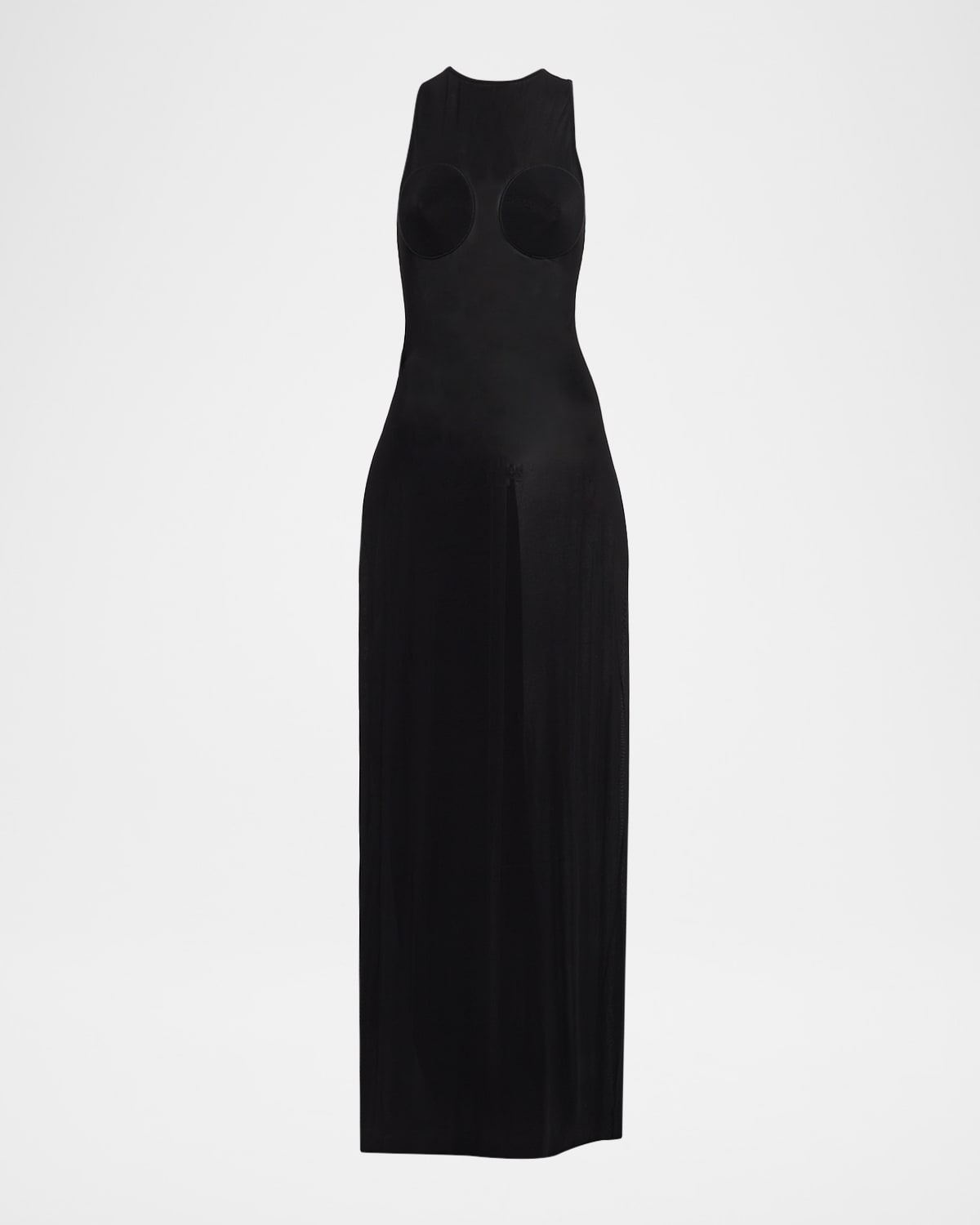 Cupped Bust Light Jersey Maxi Dress