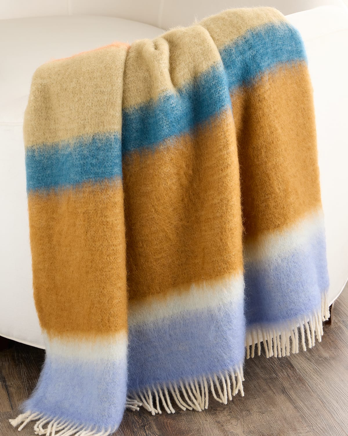 Mantas Ezcaray Matisse Mohair & Wool Throw, 51" X 79" In Multi