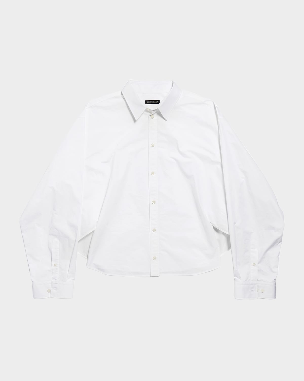 Balenciaga Semi Fitted Button-down Shirt In White