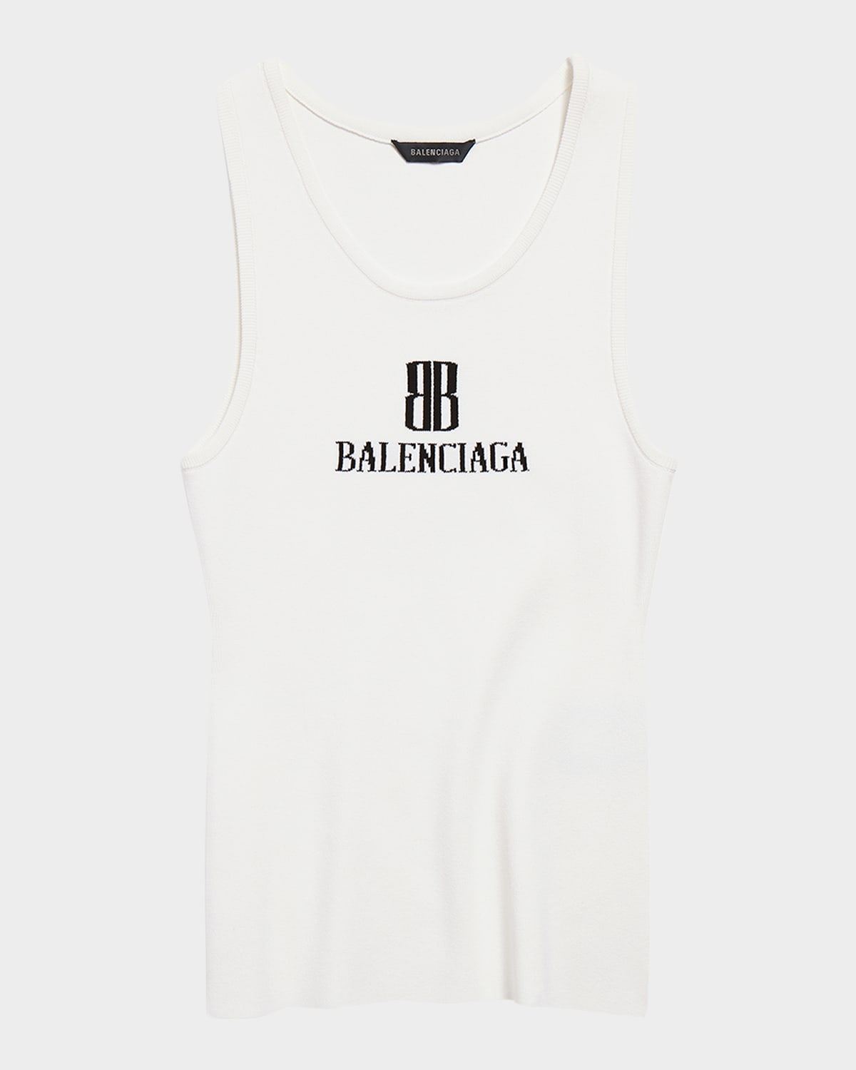 Balenciaga Nano Bb Tank Top Clothing In White