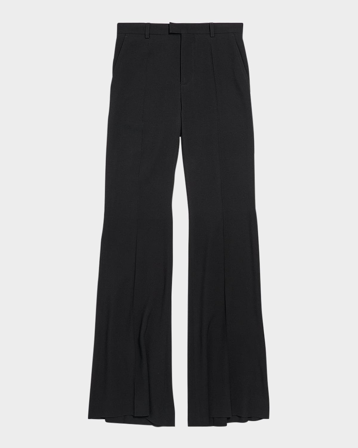 Balenciaga High-rise Flare Pants In Black