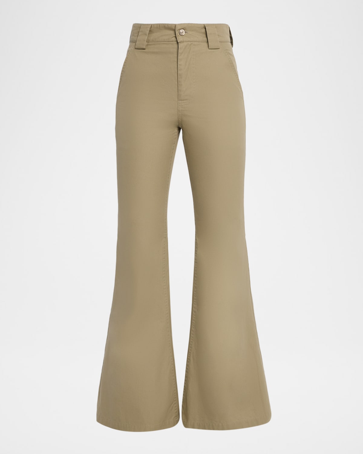 Balenciaga Mid-rise Cotton Flared Pants
