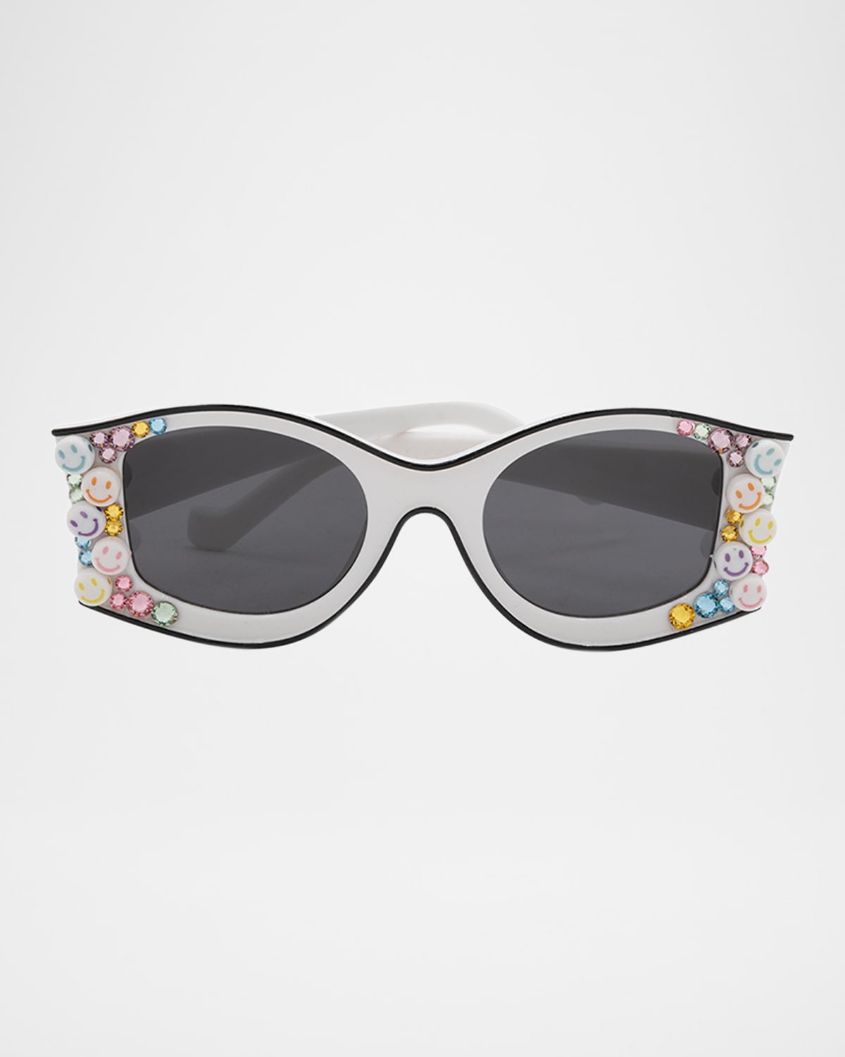 Bari Lynn Girl's Smiley Butterfly Sunglasses