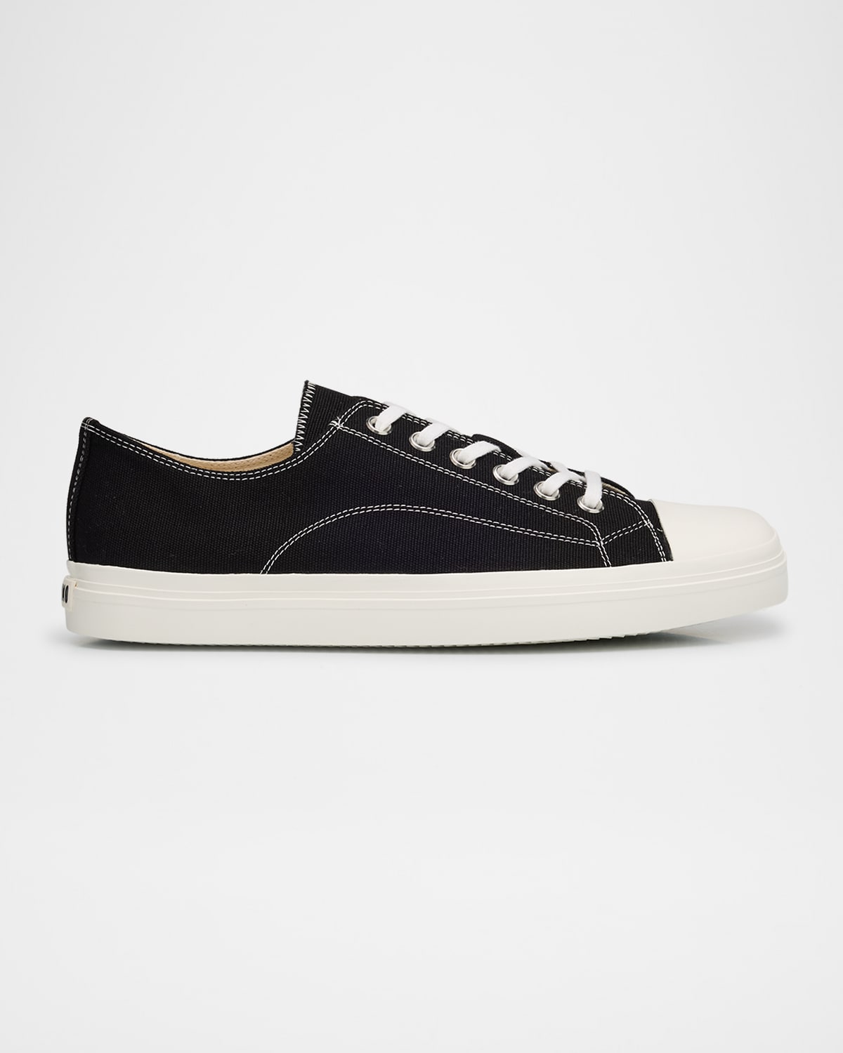 Moschino Sneakers In Canvas Edge In Black