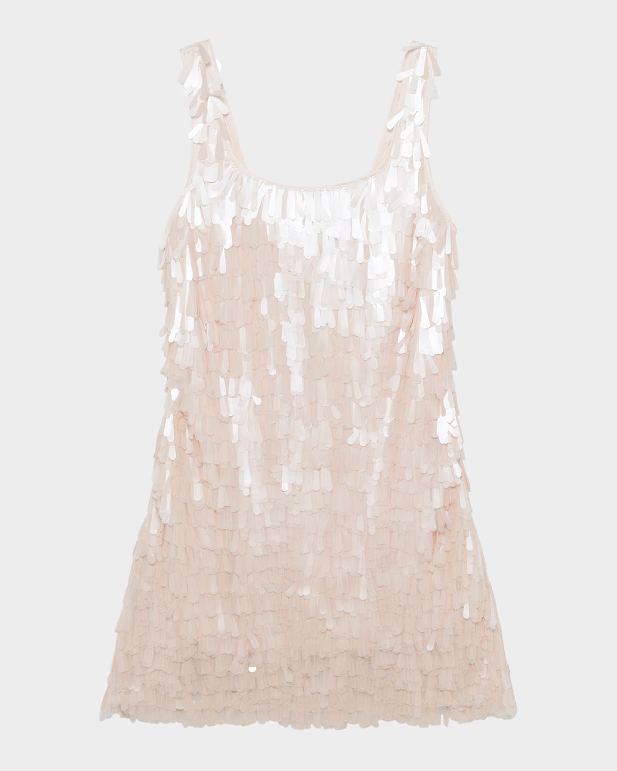 Simkhai Onyx Sleeveless Sequin Mini Dress In Sand